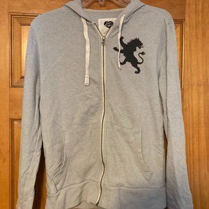 Love Express Gray Zipup Sweatshirt Size Medium